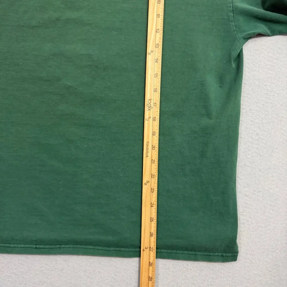 Vintage Nike Check Shirt Men's Large Green Swoosh Embroidered Logo 90s Faded